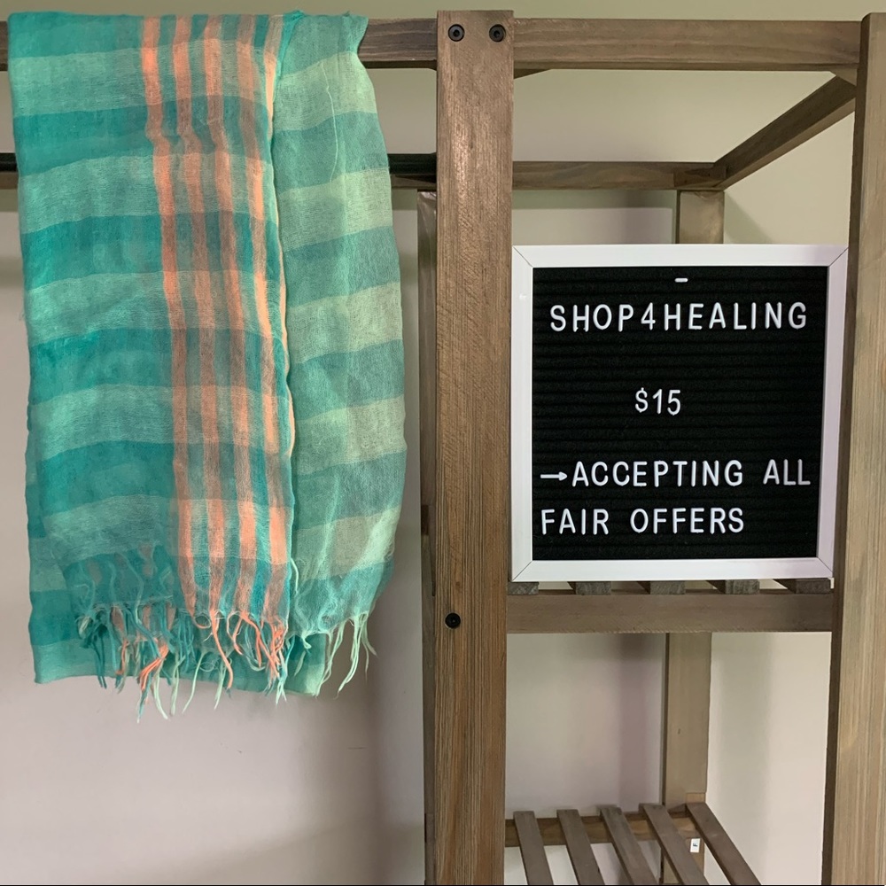 Sea Green Blue Scarf ✵ Old Navy Scarf